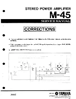 Предварительный просмотр 21 страницы Yamaha M-45 Service Manual