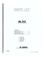 Предварительный просмотр 13 страницы Yamaha M-50 Service Manual