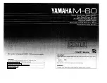 Preview for 1 page of Yamaha M-60 Owner'S Manual