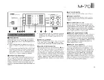 Предварительный просмотр 5 страницы Yamaha M-70 Owner'S Manual