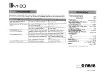 Предварительный просмотр 8 страницы Yamaha M-80 Owner'S Manual