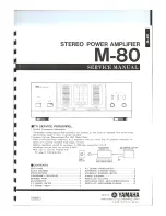 Preview for 1 page of Yamaha M-80 Service Manual