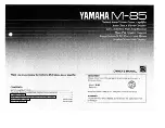 Yamaha M-85 Owner'S Manual preview