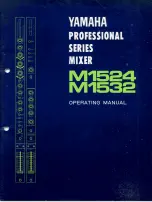 Preview for 1 page of Yamaha M1524 Operating Manual