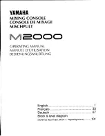 Yamaha M2000 Operating Manual preview