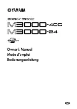 Yamaha M3000-24 Owner'S Manual preview