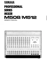 Yamaha M508 Owner'S Manual preview
