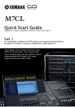 Preview for 1 page of Yamaha M7CL-48 Quick Start Manual