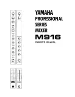 Yamaha M916 Owner'S Manual preview