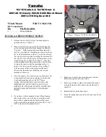 Preview for 1 page of Yamaha MA11926 Installation Instructions