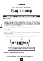 Предварительный просмотр 6 страницы Yamaha MagicStomp MK2 New Features Manual