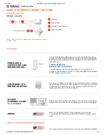 Preview for 1 page of Yamaha Mark IV Connection Manual