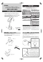 Yamaha MBH-425 Owner'S Manual preview