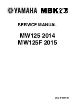 Yamaha MBK MW125 2014 Service Manual preview