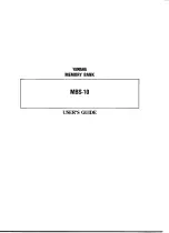 Yamaha MBS-10 User Manual preview