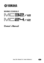 Yamaha MC 24/12 Owner'S Manual предпросмотр