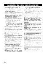 Предварительный просмотр 4 страницы Yamaha MCR-330 Owner'S Manual