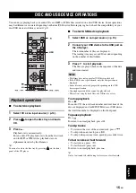 Предварительный просмотр 19 страницы Yamaha MCR-640 Owner'S Manual