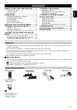 Preview for 3 page of Yamaha mcr-b020 Owner'S Manual