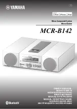 Yamaha MCR-B142 Owner'S Manual preview