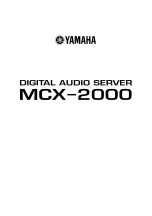 Yamaha MCX-2000A Manual preview