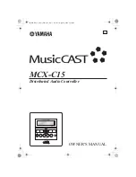 Предварительный просмотр 1 страницы Yamaha MCX-C15P Owner'S Manual