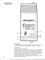 Preview for 6 page of Yamaha MDF1 Owner'S Manual