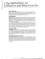 Preview for 4 page of Yamaha MDP2 Owner'S Manual
