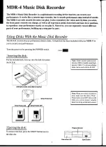 Preview for 6 page of Yamaha MDR-4 Owner'S Manual