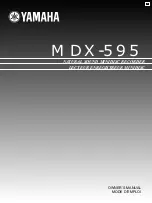 Yamaha MDX-595 Owner'S Manual preview