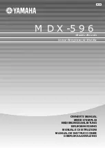 Yamaha MDX-596 Owner'S Manual preview