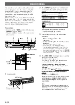 Preview for 12 page of Yamaha MDX-596 Owner'S Manual