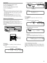 Предварительный просмотр 9 страницы Yamaha MDX-9 Owner'S Manual