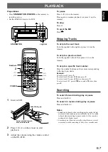 Preview for 7 page of Yamaha MDX-E100 Owner'S Manual