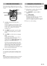 Preview for 13 page of Yamaha MDX-E100 Owner'S Manual