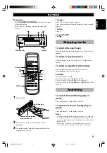 Предварительный просмотр 11 страницы Yamaha MDX-E300 Owner'S Manual