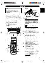 Предварительный просмотр 15 страницы Yamaha MDX-E300 Owner'S Manual