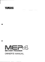 Предварительный просмотр 1 страницы Yamaha MEP4 Owner'S Manual