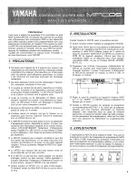 Preview for 3 page of Yamaha MFC05 Operating Manual