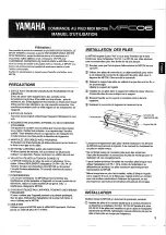 Preview for 3 page of Yamaha MFC06 Operation Manual