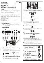 Yamaha MG06X Owner'S Manual preview