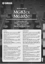 Yamaha MG102Cc Manual De Usuario preview