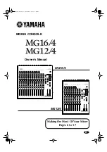 Preview for 1 page of Yamaha MG12/4 Owner'S Manual