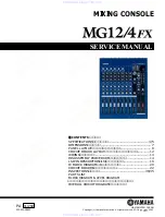 Preview for 1 page of Yamaha MG12/4FX Service Manual