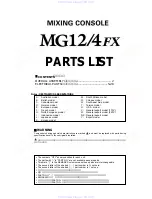 Preview for 40 page of Yamaha MG12/4FX Service Manual