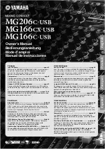 Yamaha MG166C-USB Owner'S Manual preview