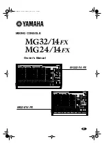 Yamaha MG24/14 FX Owner'S Manual preview