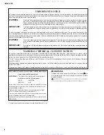 Preview for 2 page of Yamaha MG8/2FX Service Manual