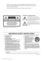 Preview for 2 page of Yamaha MGP12X Owner'S Manual