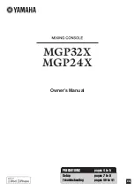 Yamaha MGP24X Owner'S Manual preview